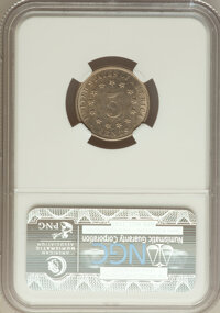Shield Nickels: , 1883 5C AU58 NGC. NGC Census: (113/1347). PCGS Population(238/1534). Mintage: 1,456,919. Numismedia Wsl. Price forproblem...