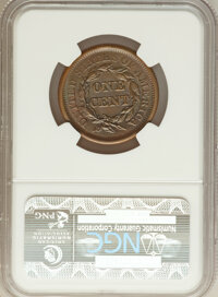 Large Cents, 1850 1C -- Whizzed -- NGC Details. AU. NGC Census: (14/511). PCGSPopulation (20/352). Mintage: 4,426,844. Numismed...