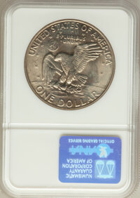 Eisenhower Dollars: , 1972-D $1 MS65 NGC. NGC Census: (738/305). PCGS Population(1520/357). Mintage: 92,548,512. Numismedia Wsl. Price for probl...