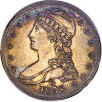 Proof Reeded Edge Half Dollars, 1838-O 50C PR64BM PCGS....
