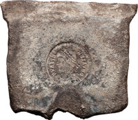 Ancients:Roman Imperial, Ancients: Valens (AD 364-378). PB (lead) Forger's Mold.&nbsp;...(Total: 2 items)