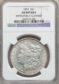 Morgan Dollars: , 1892 $1 -- Improperly Cleaned -- NGC Details. AU. NGC Census:(137/3482). PCGS Population (123/4845). Mintage: 1,037,245. N...