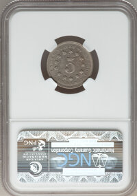 Shield Nickels: , 1867 5C No Rays AU58 NGC. NGC Census: (62/625). PCGS Population(68/579). Mintage: 28,800,000. Numismedia Wsl. Price for pr...