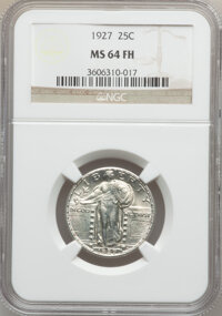 Standing Liberty Quarters: , 1927 25C MS64 Full Head NGC. NGC Census: (173/95). PCGS Population(219/168). Mintage: 11,912,000. Numismedia Wsl. Price fo...