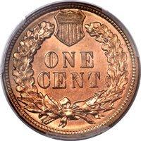 Indian Cents, 1887 1C MS66 Red PCGS....
