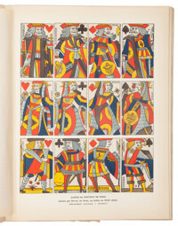 Prints:European Modern, TWO WONDERFULLY ILLUSTRATED VOLUMES OF PLAYING CARDS FROM THEESTATE OF YVONNE COTY. Hachette et Cie, Paris, 1906.. ... (Total: 2Items)