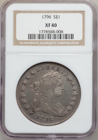Early Dollars, 1796 $1 Small Date, Small Letters XF40 NGC. B-1, BB-66, HighR.3....