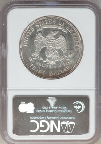 Trade Dollars, 1877 T$1 MS63 NGC....