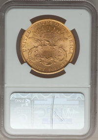 Liberty Double Eagles: , 1900 $20 MS62 NGC. NGC Census: (16999/21078). PCGS Population(12735/14946). Mintage: 1,874,584. Numismedia Wsl. Price for ...
