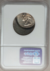 Errors, (2000)-P 25C New Hampshire Statehood Quarter -- Struck 35% OffCenter -- MS68 NGC....