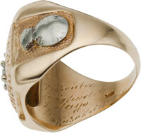 Baseball Collectibles:Others, 1945 Detroit Tigers World Championship Ring Presented to EddieMayo....