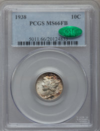 Mercury Dimes, 1938 10C MS66 Full Bands PCGS. CAC. PCGS Population (643/228). NGCCensus: (250/132). Mintage: 22,198,728. Numismedia Wsl. ...