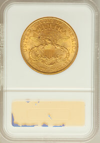 Liberty Double Eagles: , 1907 $20 MS63 NGC. NGC Census: (6515/679). PCGS Population(4315/863). Mintage: 1,451,864. Numismedia Wsl. Price for proble...