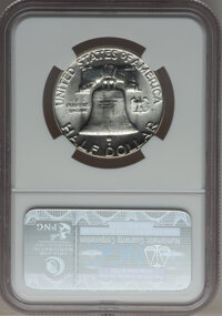 Franklin Half Dollars, (2)1961 50C MS64 NGC. NGC Census: (1490/1532). PCGS Population(2981/774). Mintage: 8,200,000. Numismedia Wsl. Price for pr...(Total: 2 coins)