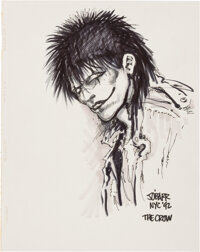 Original Comic Art:Sketches, James O' Barr The Crow Sketch Original Art (1992)....