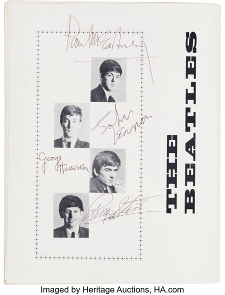 Music Memorabilia:Autographs and Signed Items, Beatles and Roy Orbison Signed Tour Program, With A Group Of TourTickets and Original Handbill, 1963... (Total: 17 Items) Image #1
