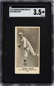 1916 M101-4 Sporting News Babe Ruth Rookie #151 SGC VG+ 3.5