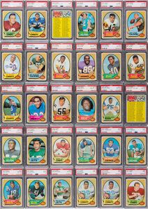 1970 Topps Football PSA-Graded Complete Master Set (263) Plus Both Variations