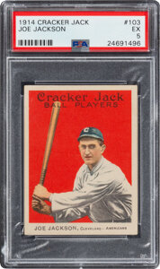 1914 Cracker Jack Joe Jackson #103 PSA EX 5