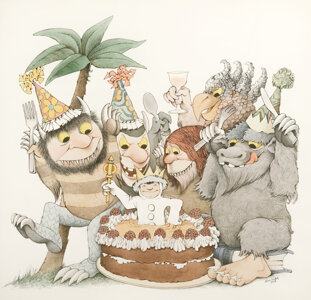 Maurice Sendak Let the Wild Rumpus Start! (Happy Birthday Wild Things!), Where the Wild Things Are, 25th Anniversary, 1988