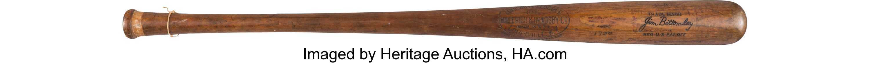1928-30 Jim Bottomley Game Used Bat, PSA/DNA GU 9.... Baseball | Lot ...