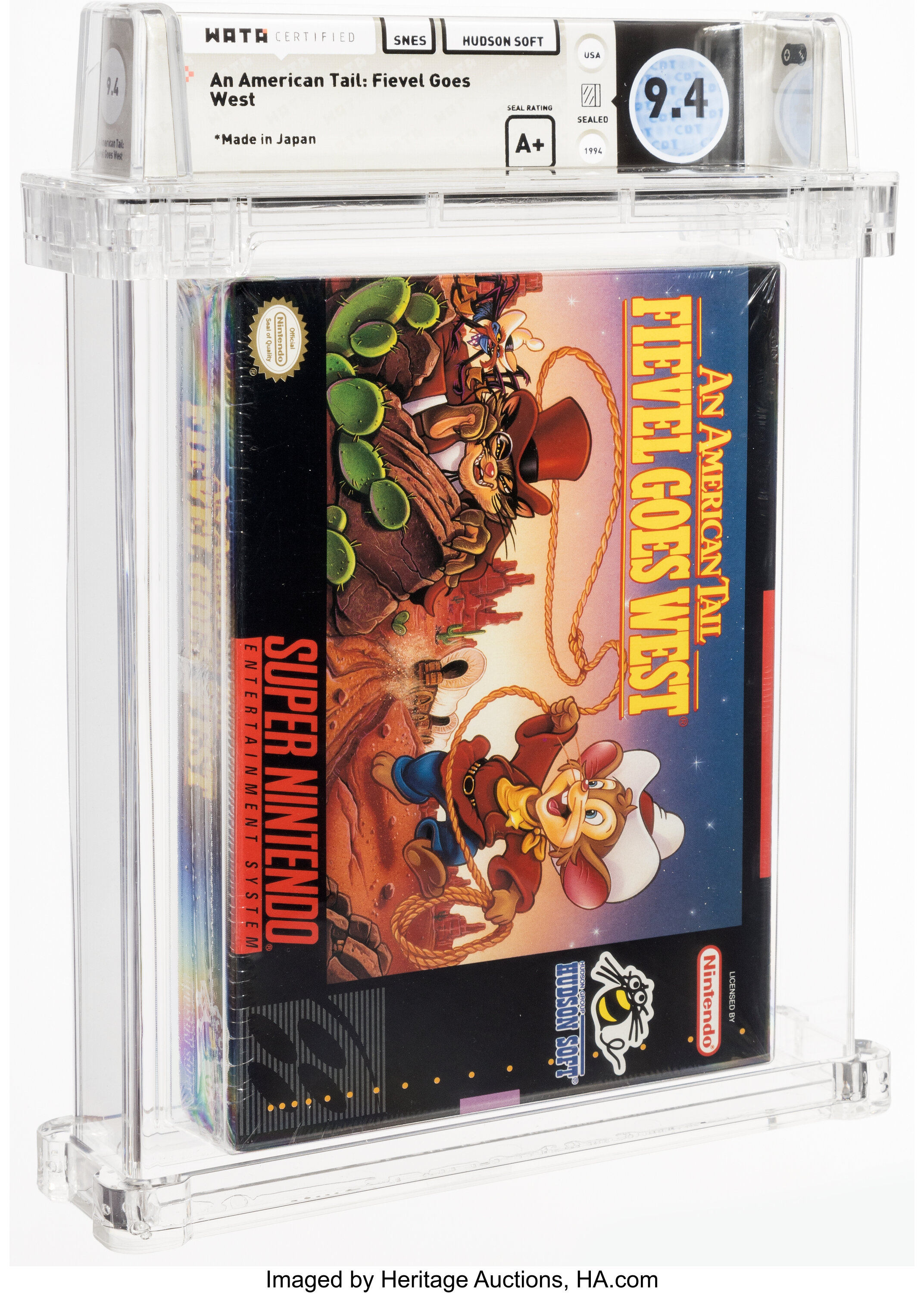 An American Tail: Fievel Goes West Super Nintendo (SNES): PSA Pop Report + Loose / CIB / Sealed Prices 2026