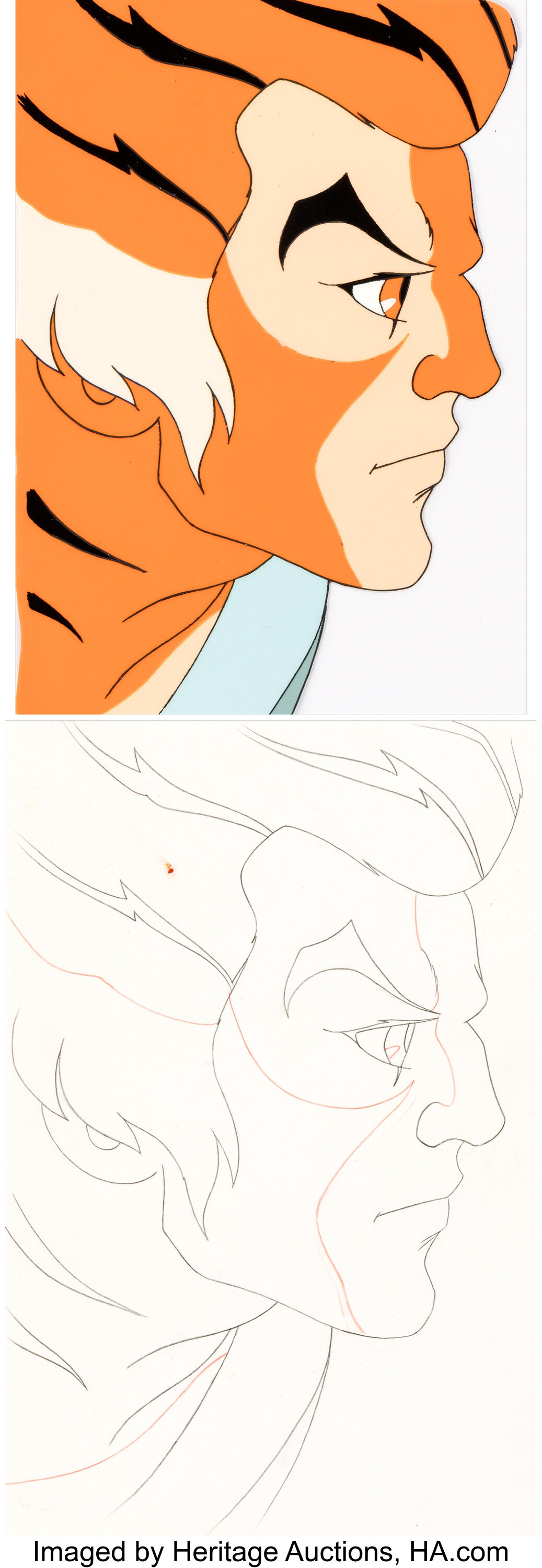 ThunderCats The Garden of Delights Tygra Production Cel with Drawing
