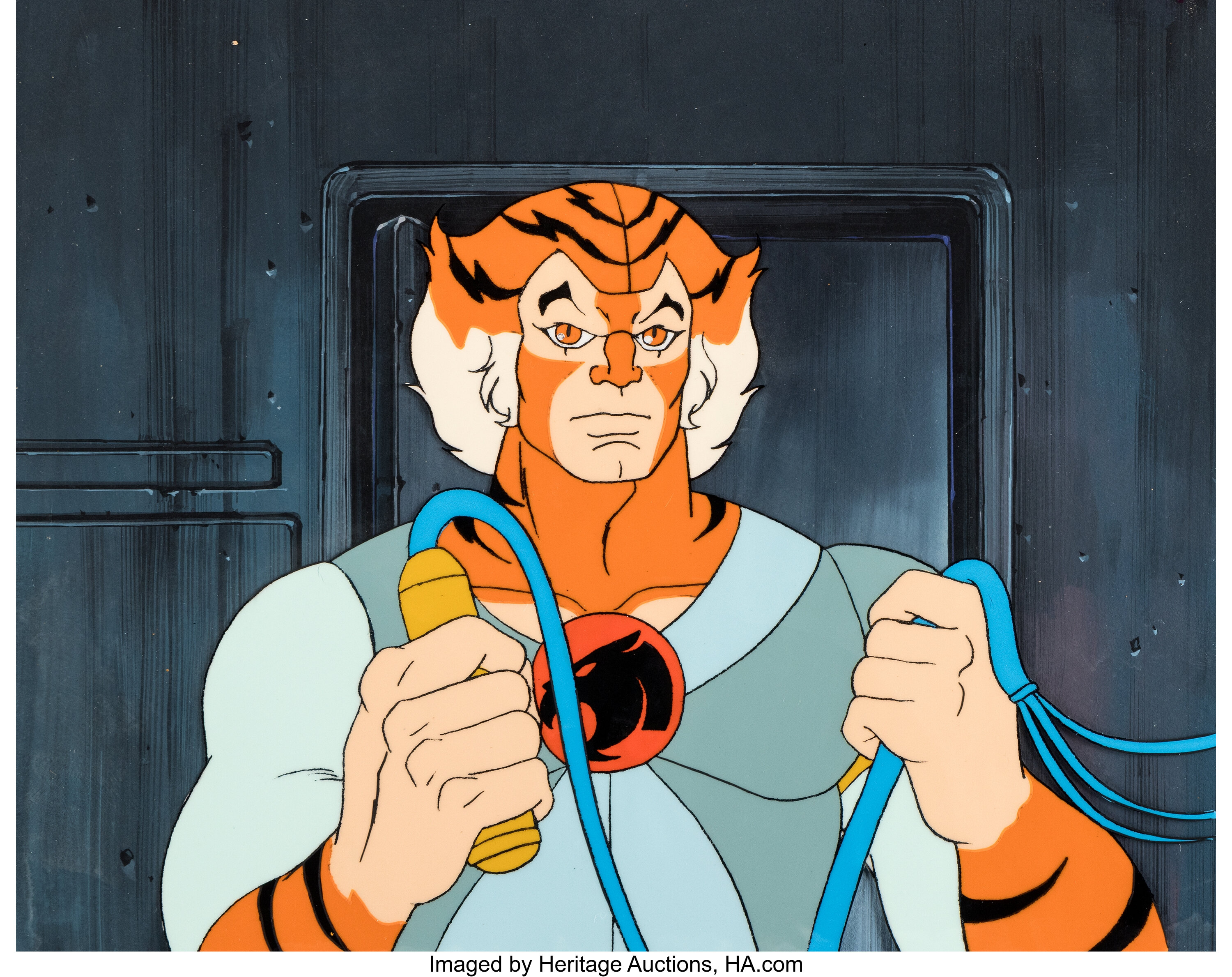 ThunderCats Tygra Production Cel and Production Background