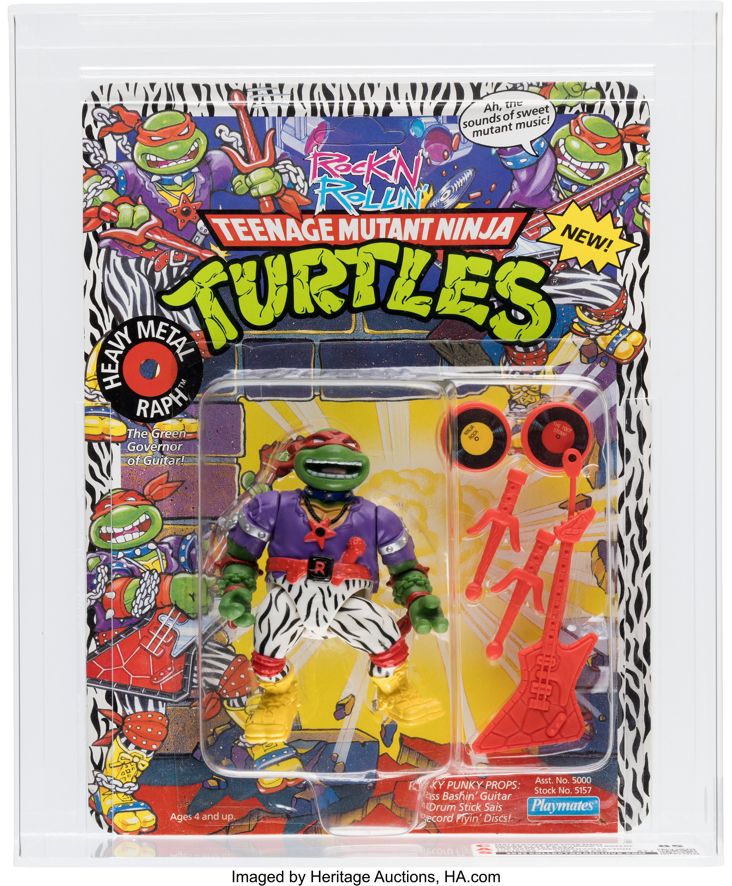 Teenage Mutant Ninja Turtles Heavy Metal Raph CAS 85 (Playmates, | Lot ...