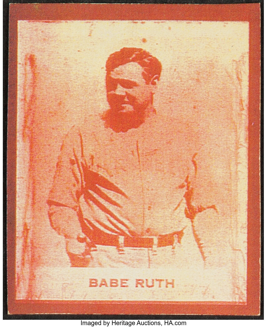 1930's Ray-O-Print Babe Ruth. ... Baseball Cards Singles | Lot #43015 ...