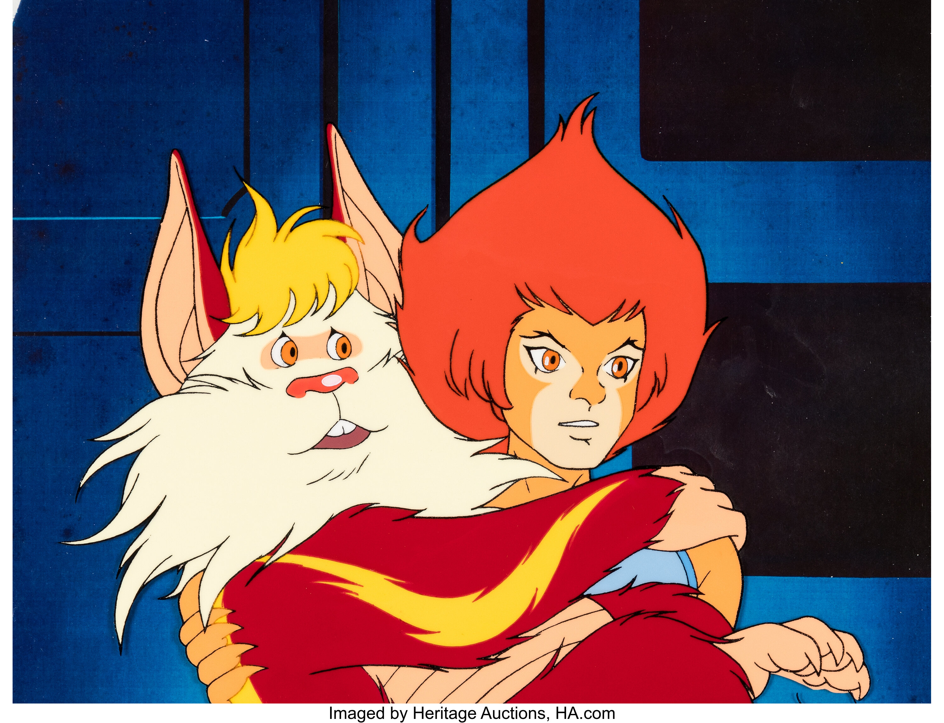 Thundercats Exodus Young Lion-O and Snarf Production Cel