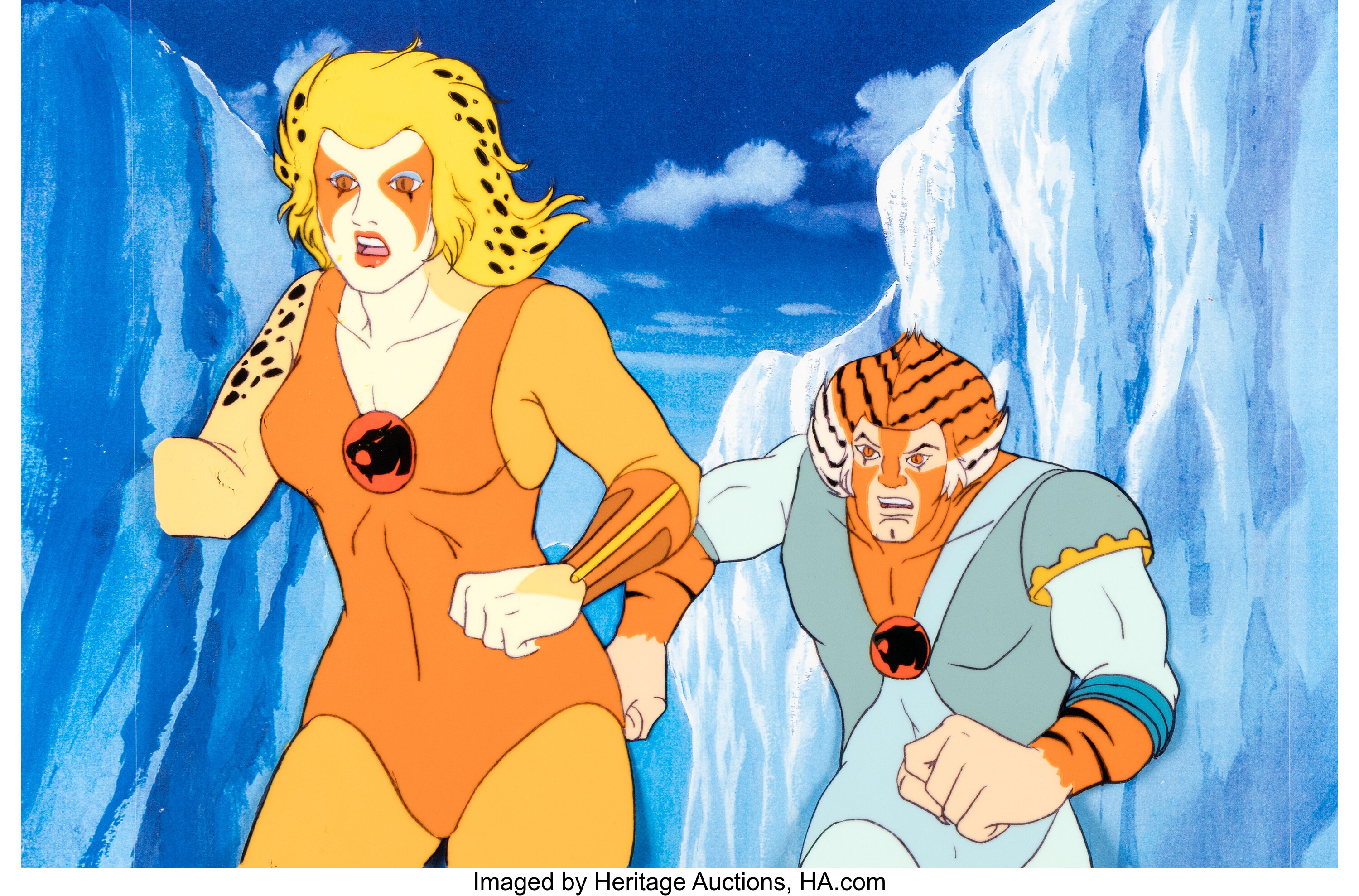 ThunderCats Cheetara and Tygra Production Cel (Rankin/Bass)