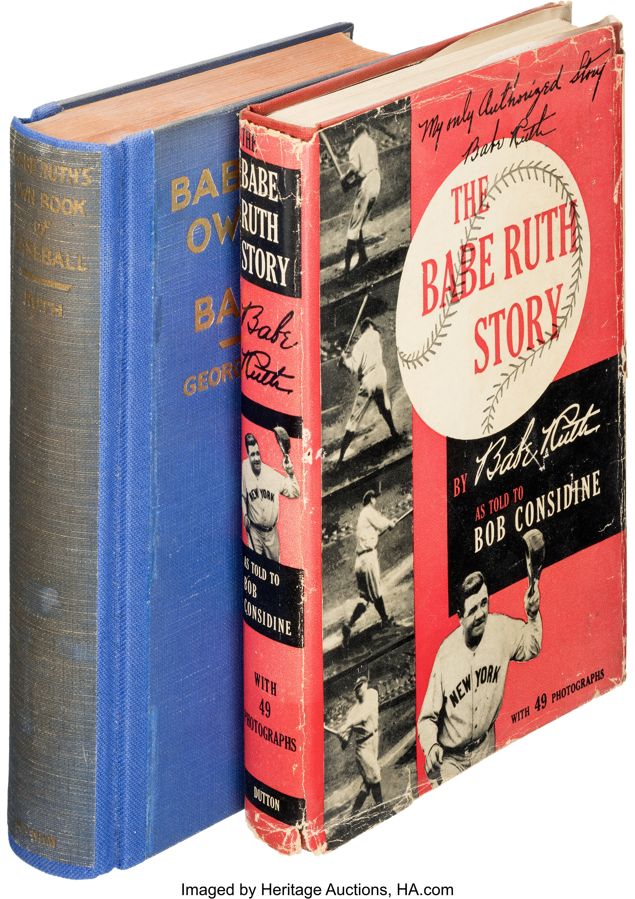 George Herman Ruth. Babe Ruth's Own Book of Baseball.... (Total: 2 ...