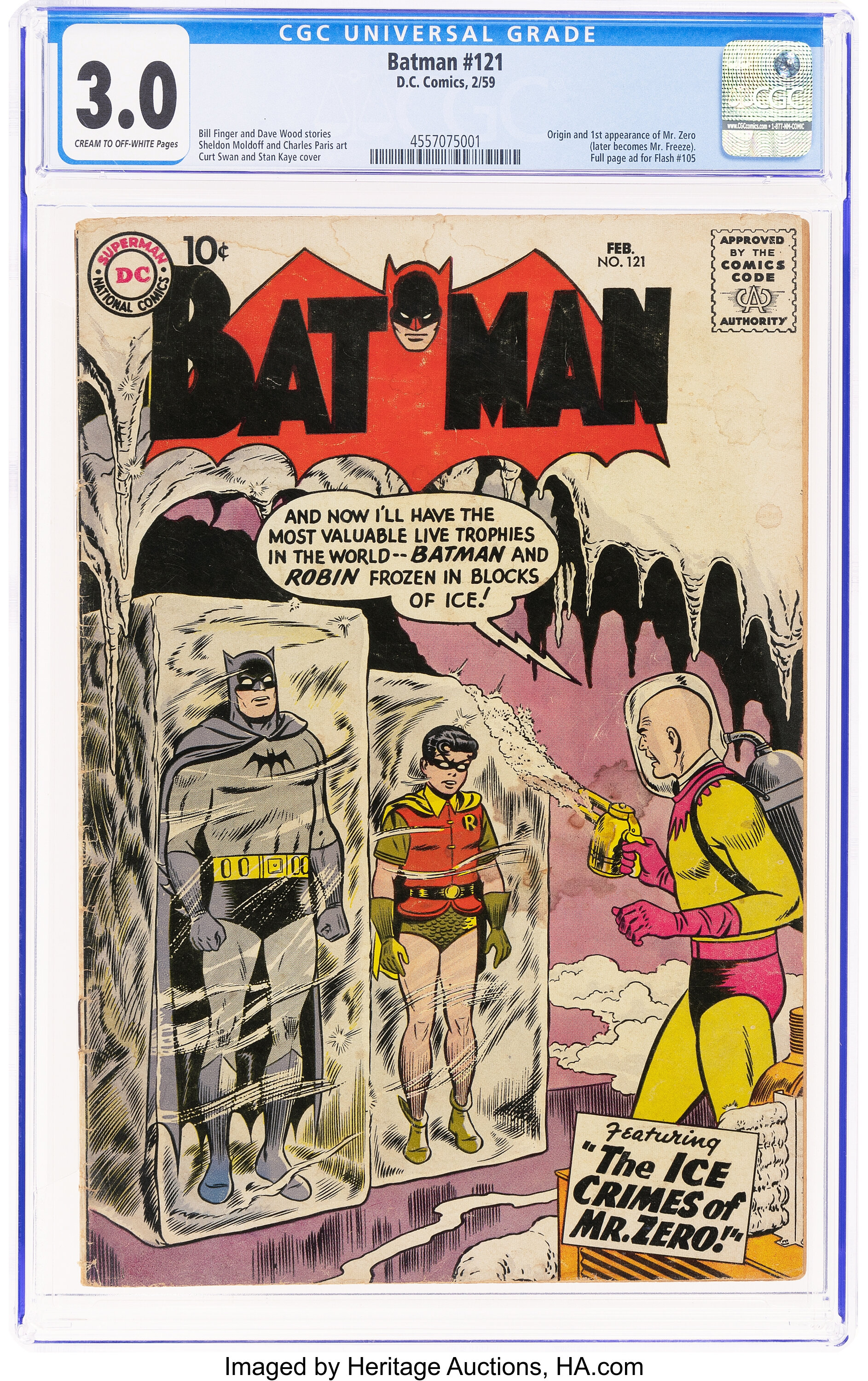 Batman #121 (DC, 1959) CGC GD/VG 3.0 Cream to off-white pages.... | Lot ...