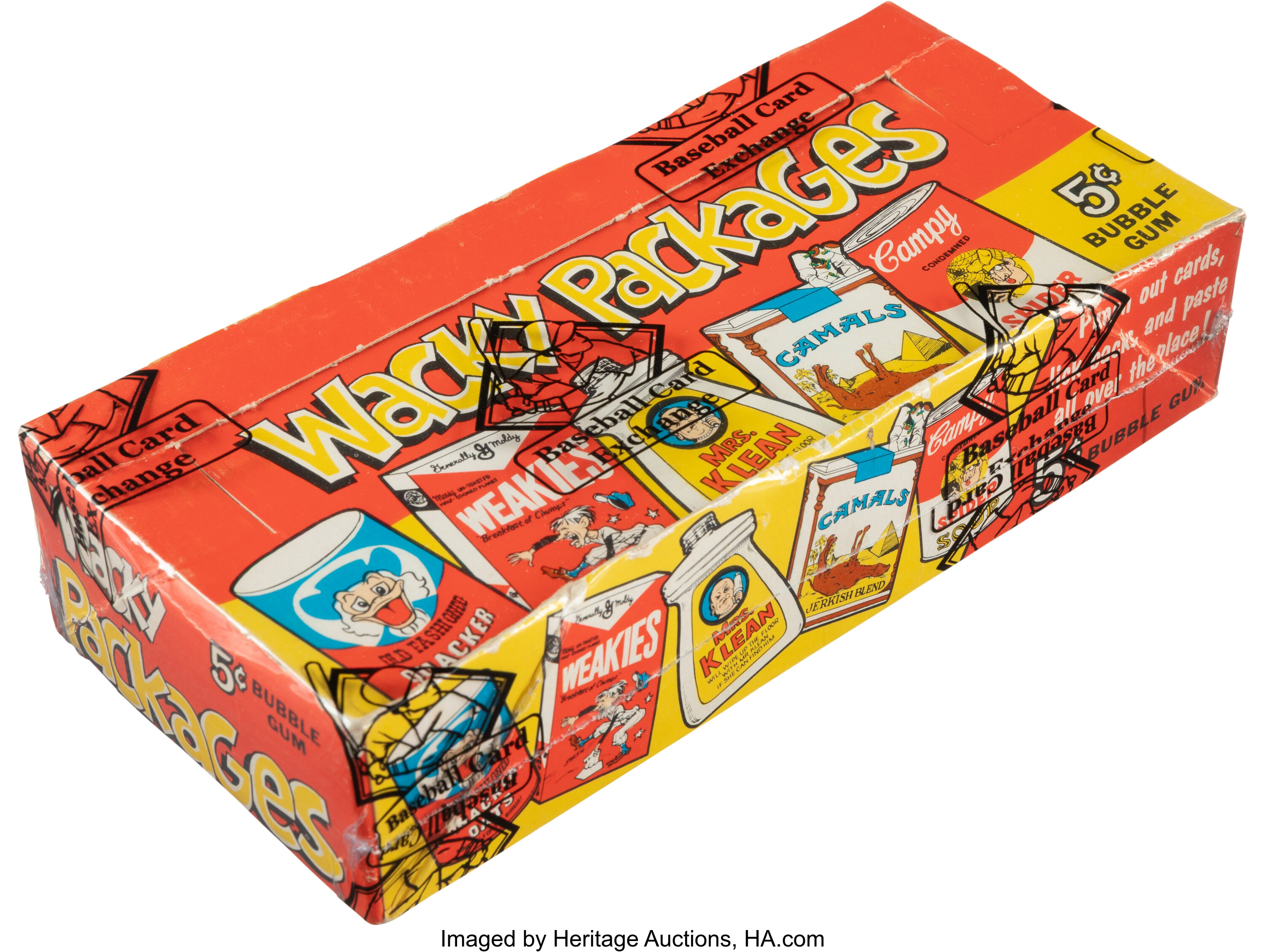 1967 Topps Wacky Packs Wax Box With 24 Unopened Packs.... Non-Sport ...
