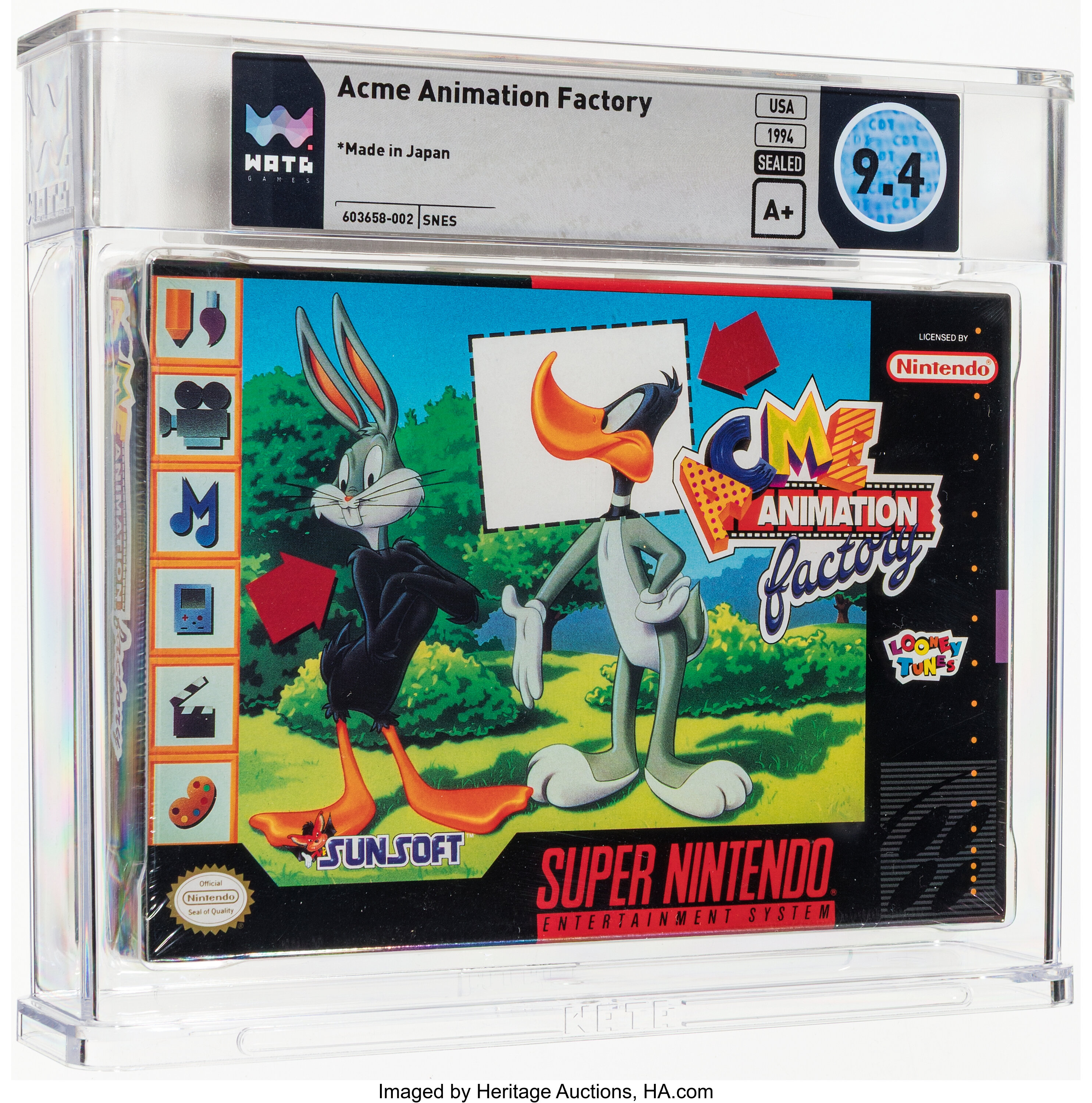 Acme Animation Factory Super Nintendo (SNES): PSA Pop Report + Loose / CIB / Sealed Prices 2026