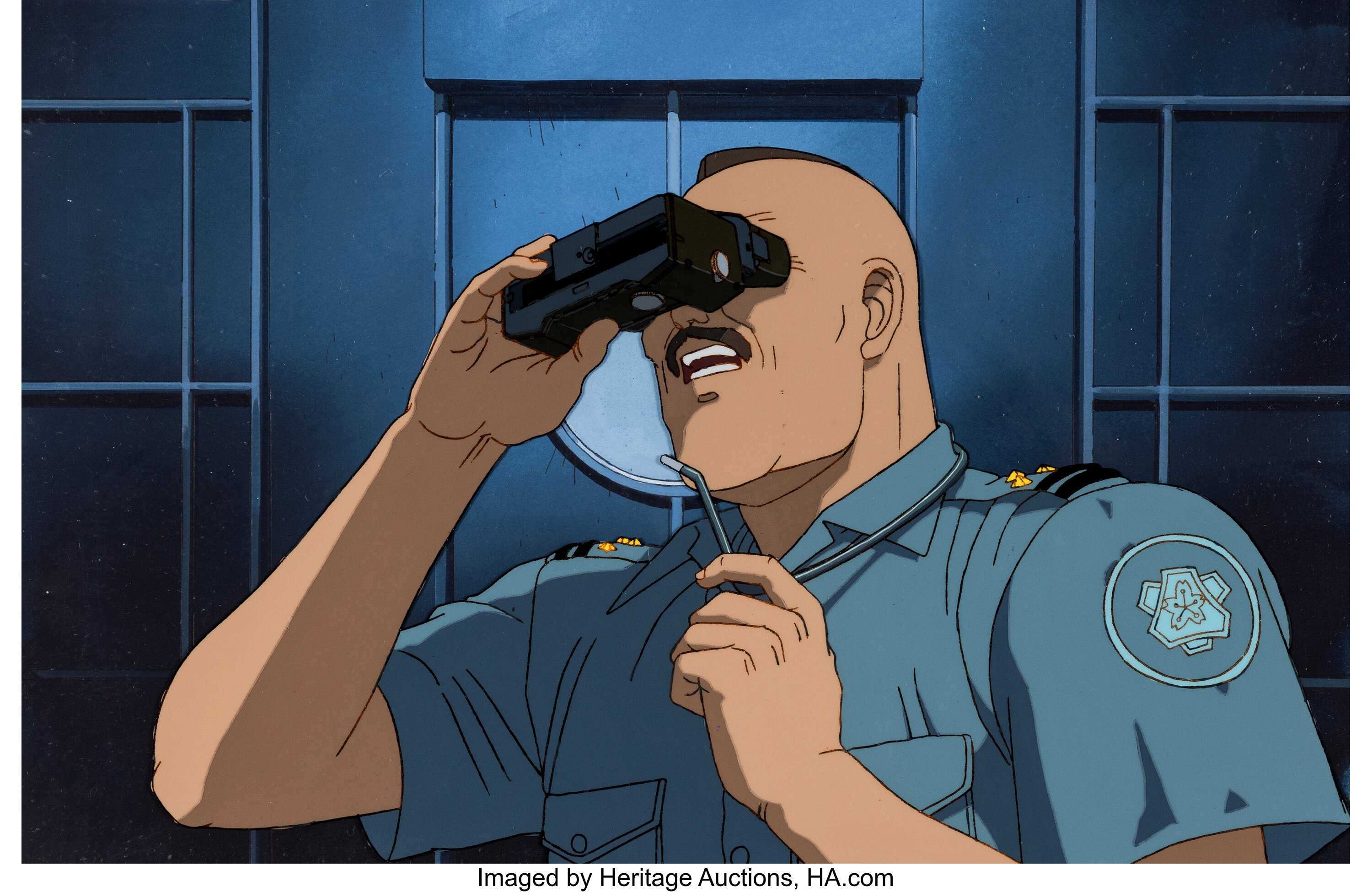 Akira Colonel Shikishima Production Cel with Production Background ...