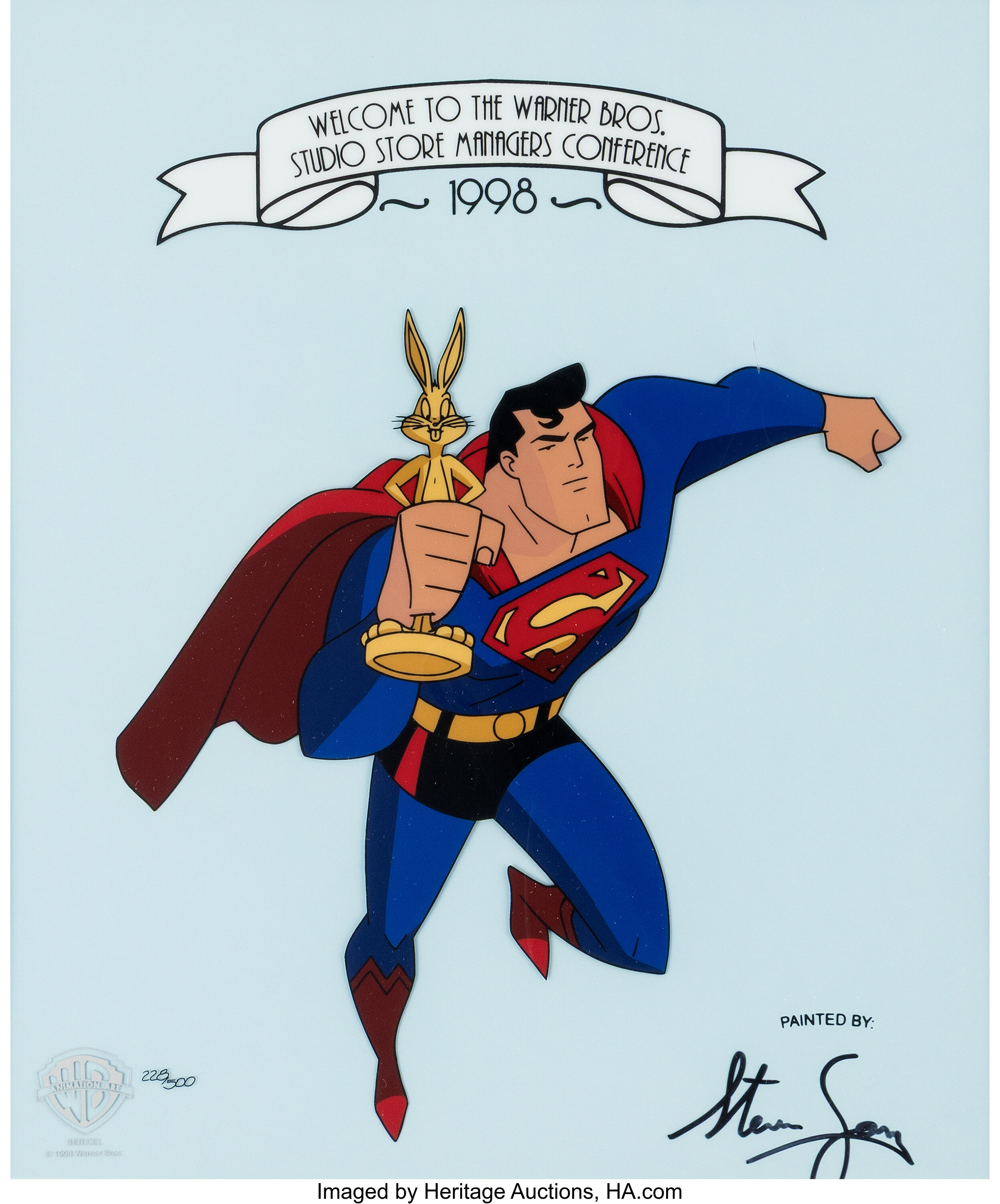 Superman and Bugs Bunny RARE Hard-to-Find Limited Edition Cel | Lot ...