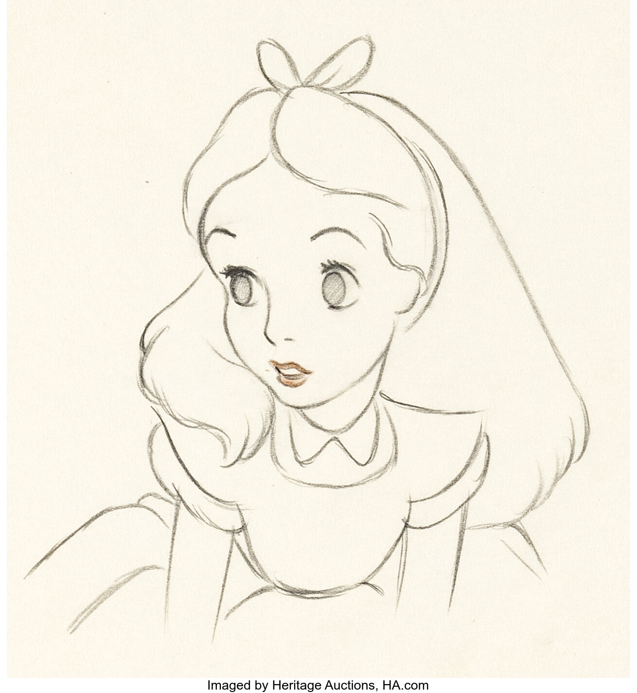 Alice in Wonderland Alice Animation Drawing (Walt Disney, 1951 ...