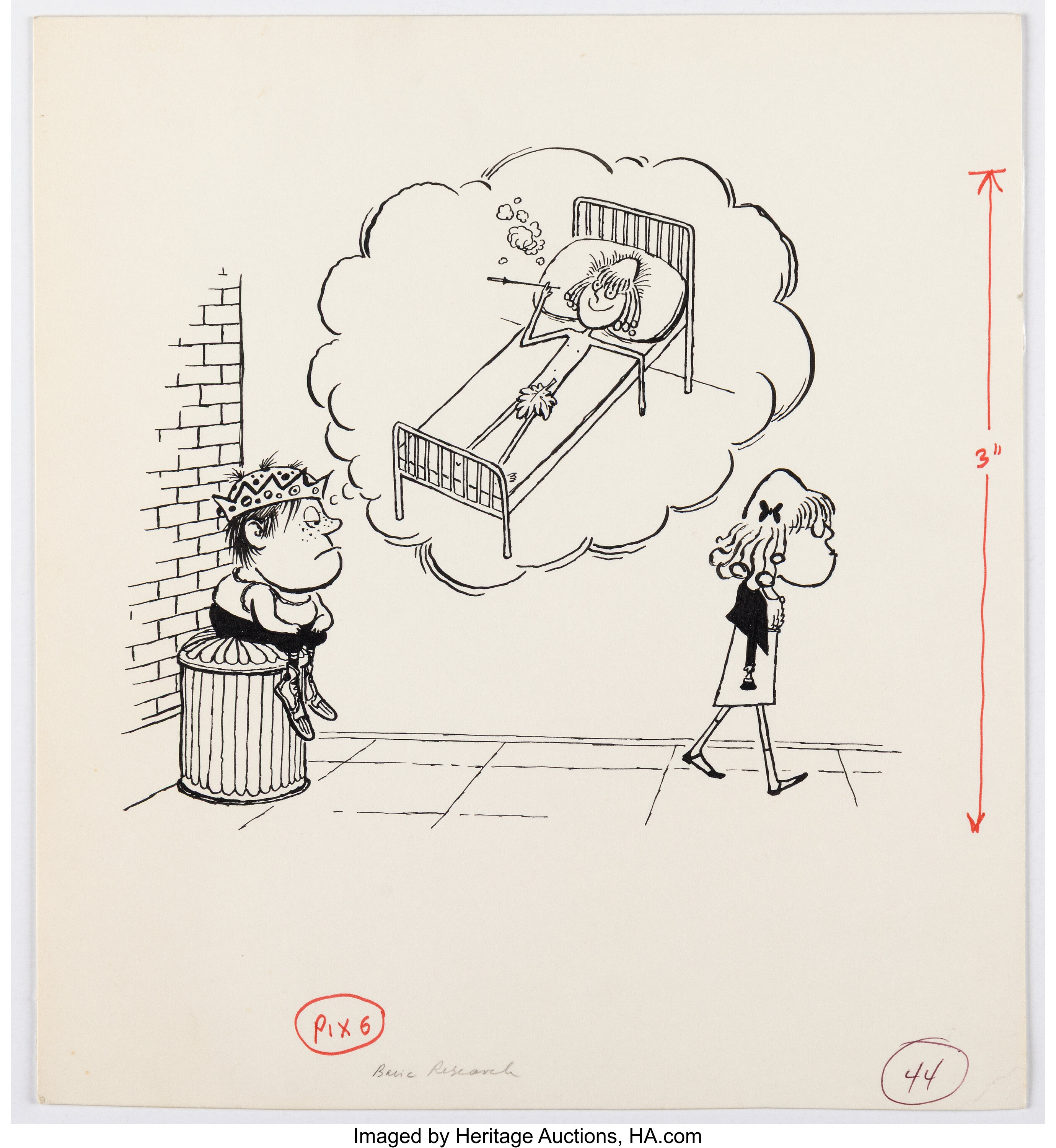 Arnold Roth - Single Panel Gag Cartoon Illustration Original Art | Lot ...