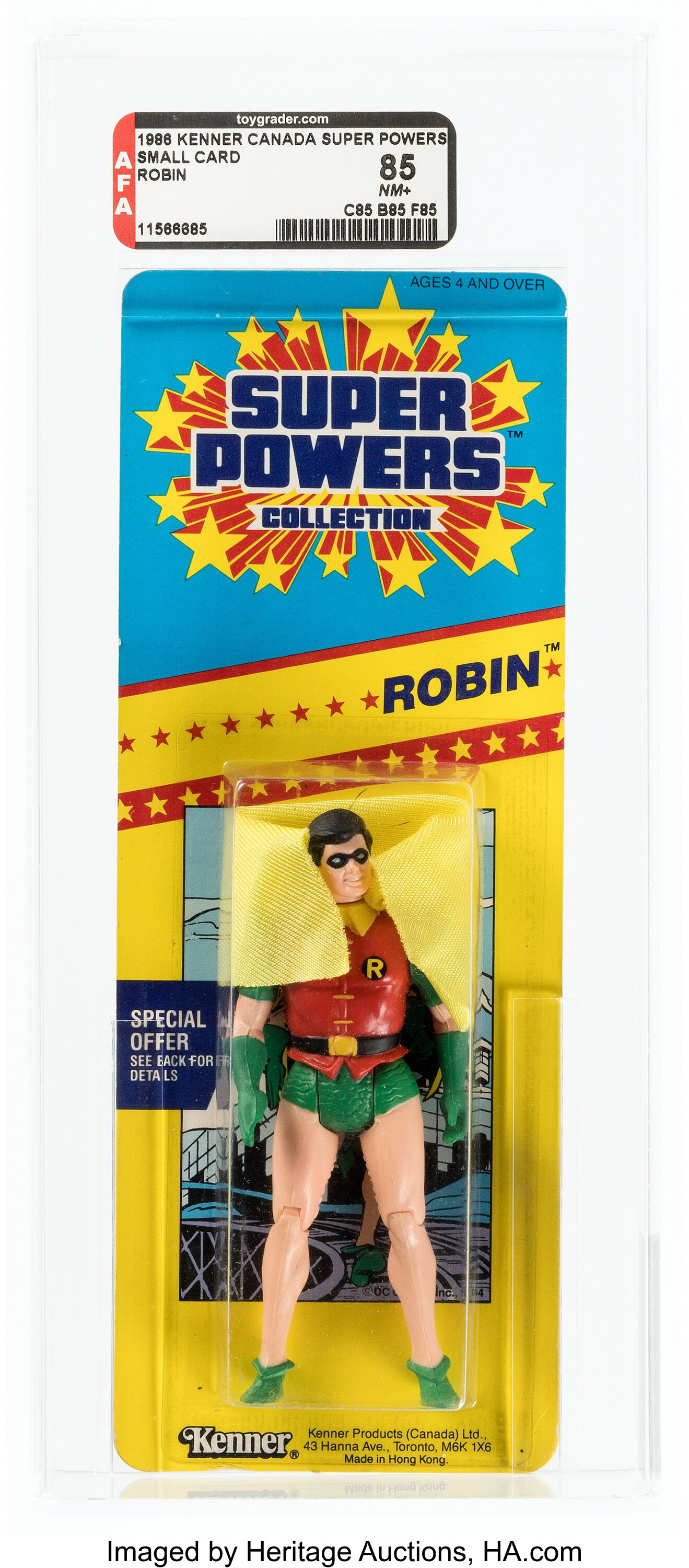 DC Robin Super Powers Collection Small Card AFA 85 ** POP 10, 2nd | Lot ...
