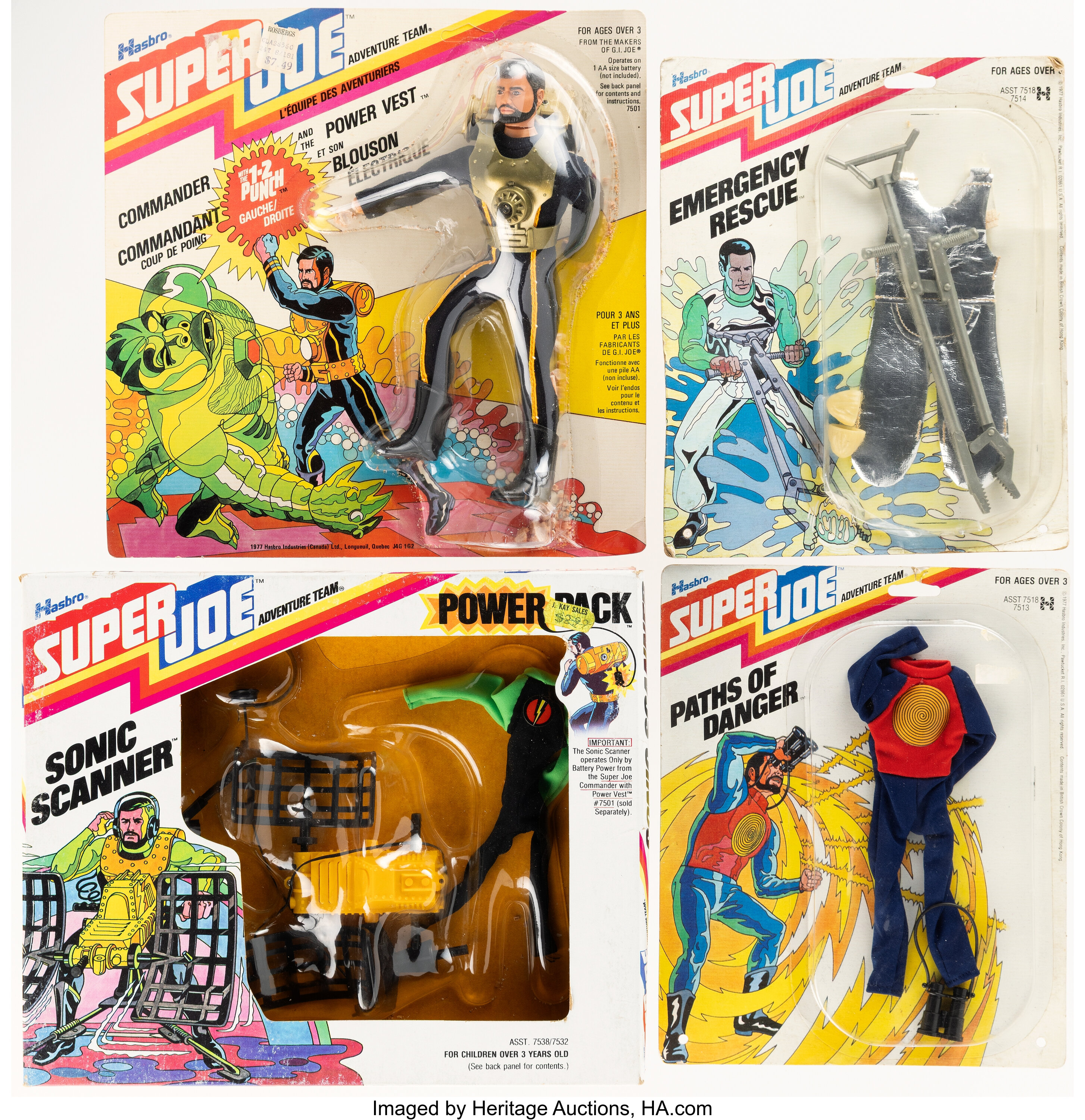 G.I. Joe Super Joe Commander & Accessories Lot of 4 (Hasbro, | Lot ...