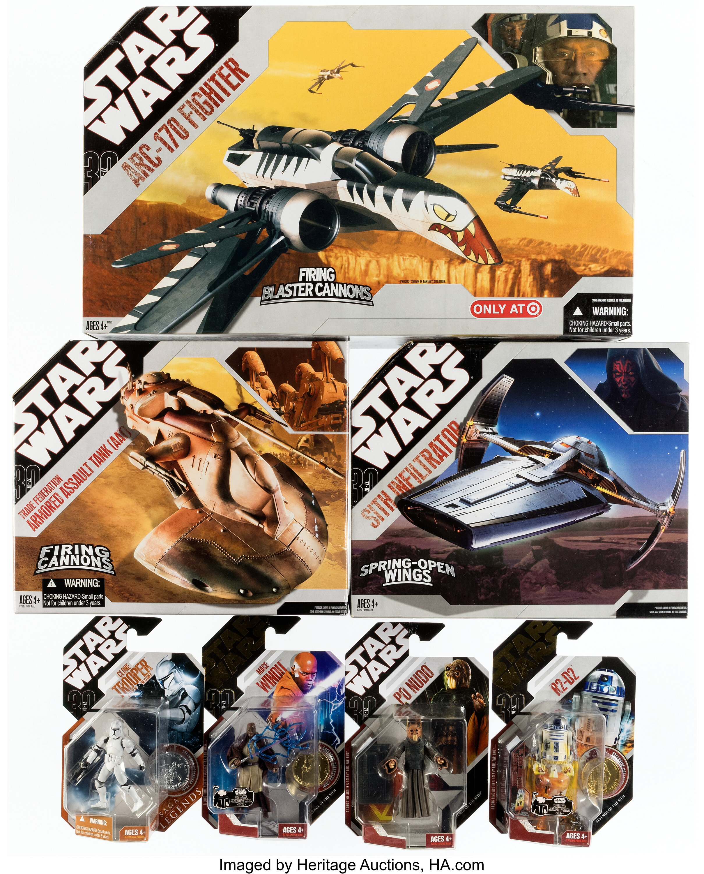Star Wars 30th Anniversary Collection Lot of 6 Vehicles & Figures | Lot ...