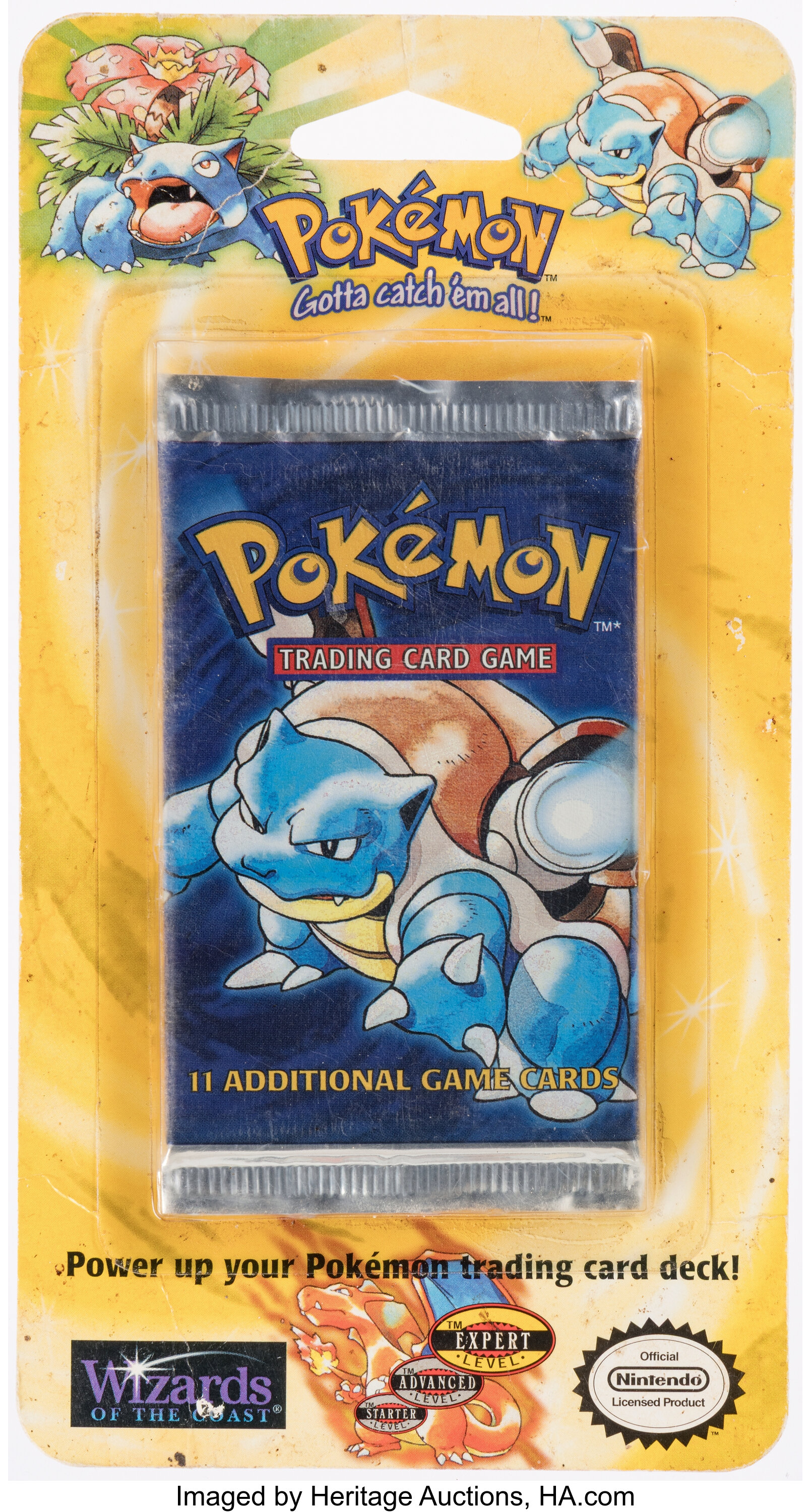 Pokémon Unlimited Base Set Sealed Blister Booster Pack (Wizards of