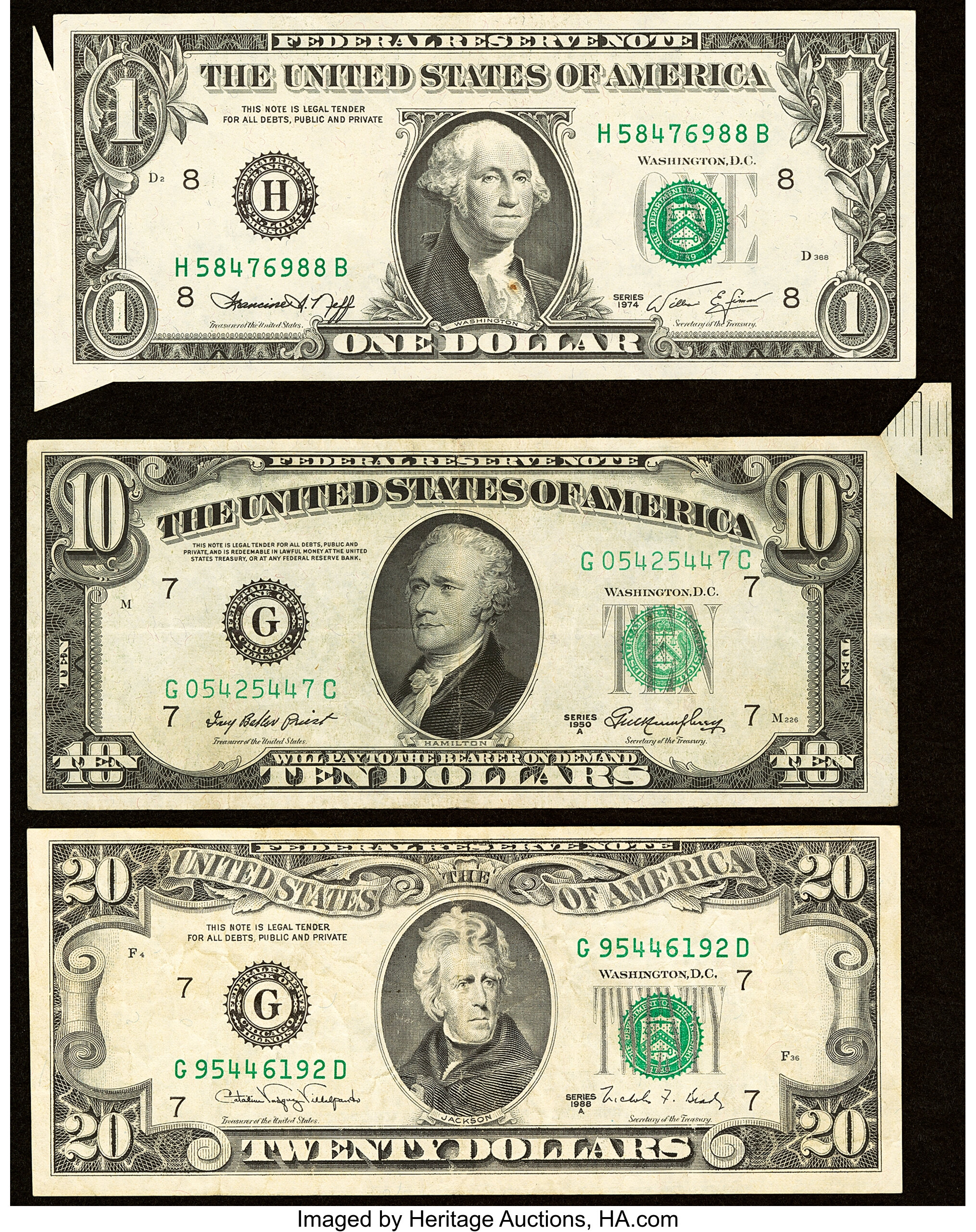 Trio of Errors on Small Size Federal Reserve Notes.. ... (Total: 3 ...