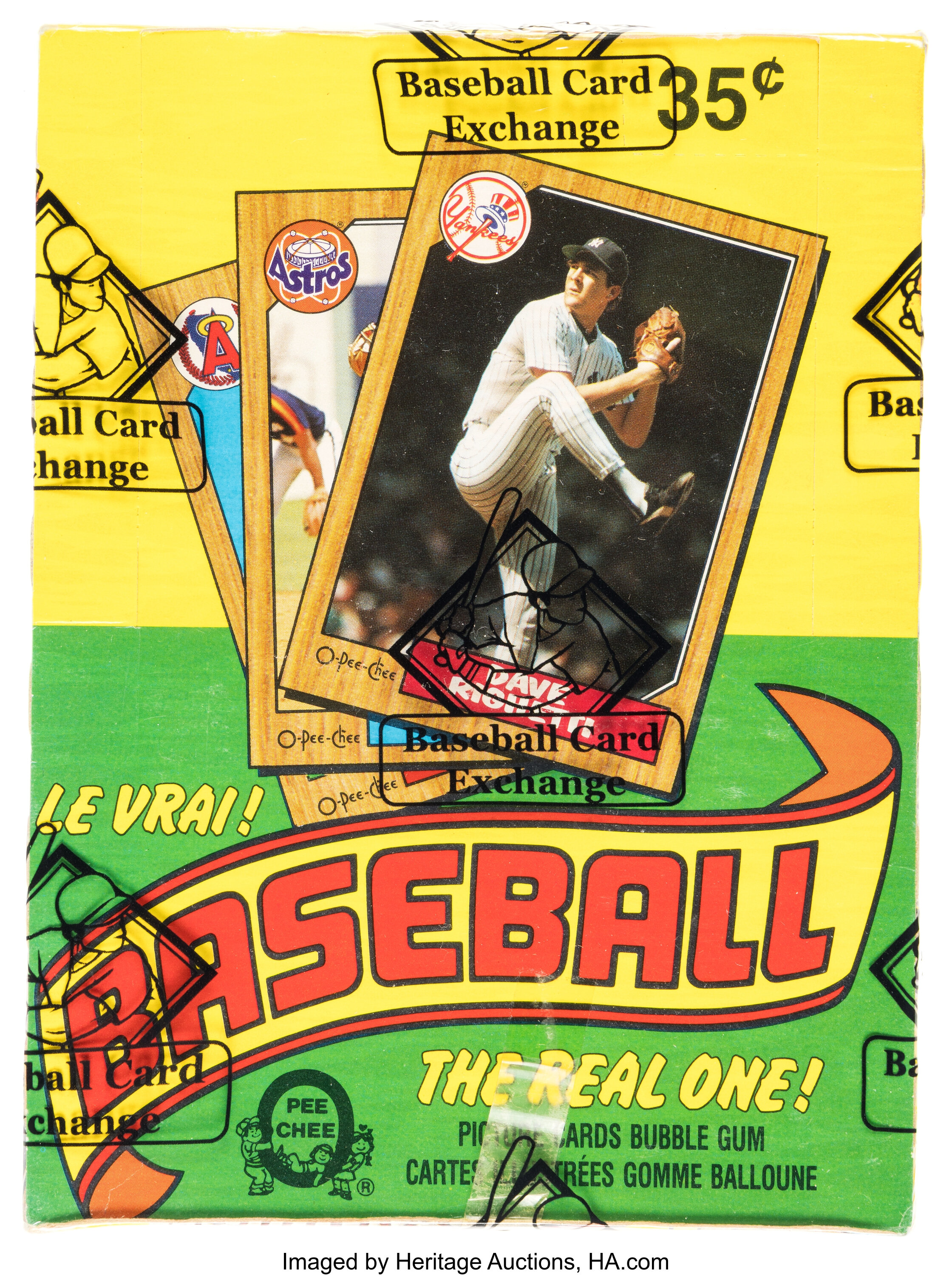 1987 O-Pee-Chee Baseball Wax Box With 36 Unopened Packs. ... | Lot ...