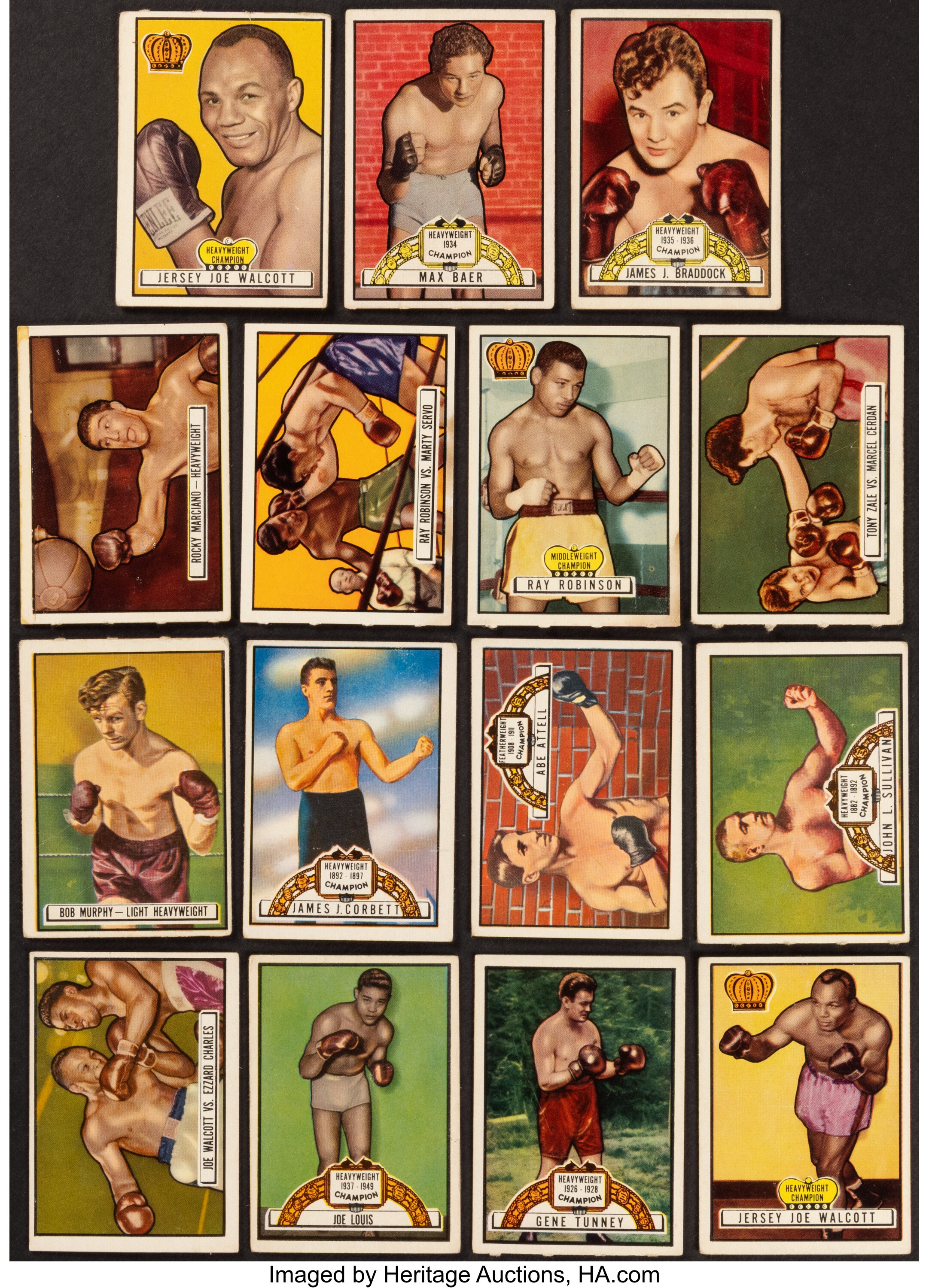1951 Topps Ringside Boxing Complete Set (96).... Boxing Cards | Lot ...