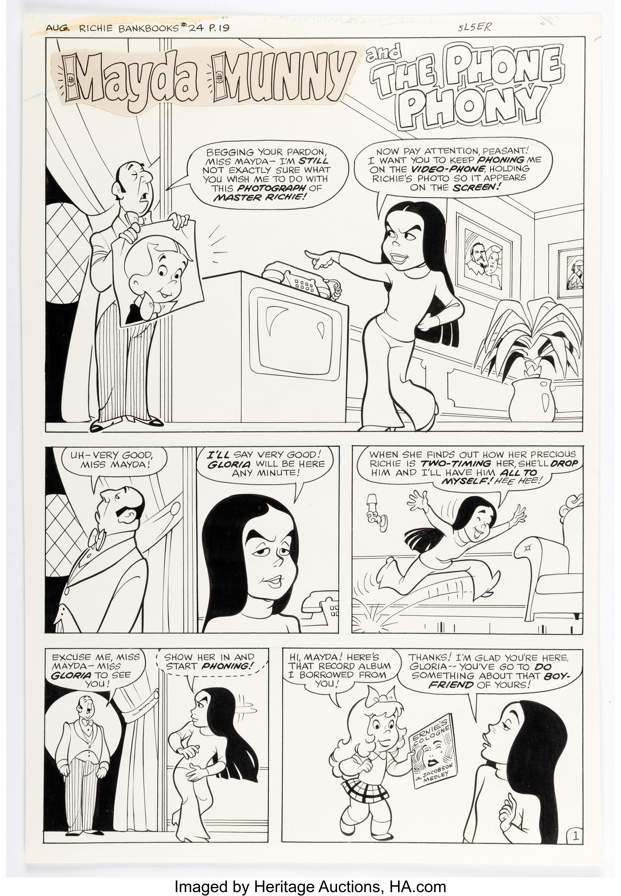Ernie Colón and Jacqueline Roettcher (attributed) Richie Rich Bank ...