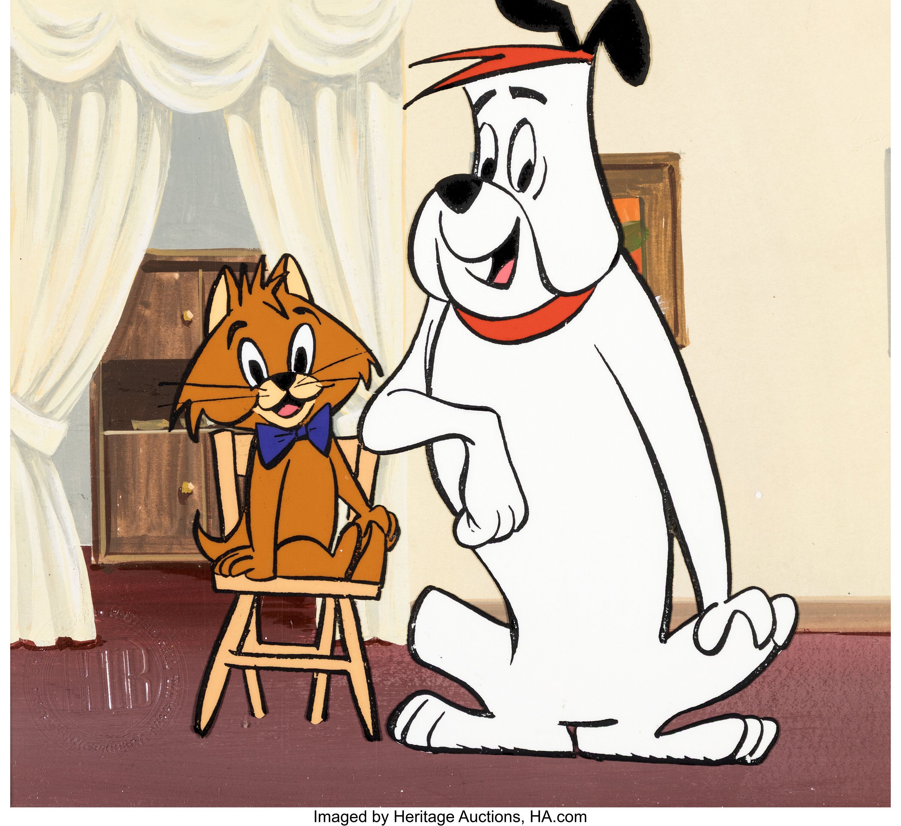 The Ruff & Reddy Show Vintage Publicity Cel with Master Background ...