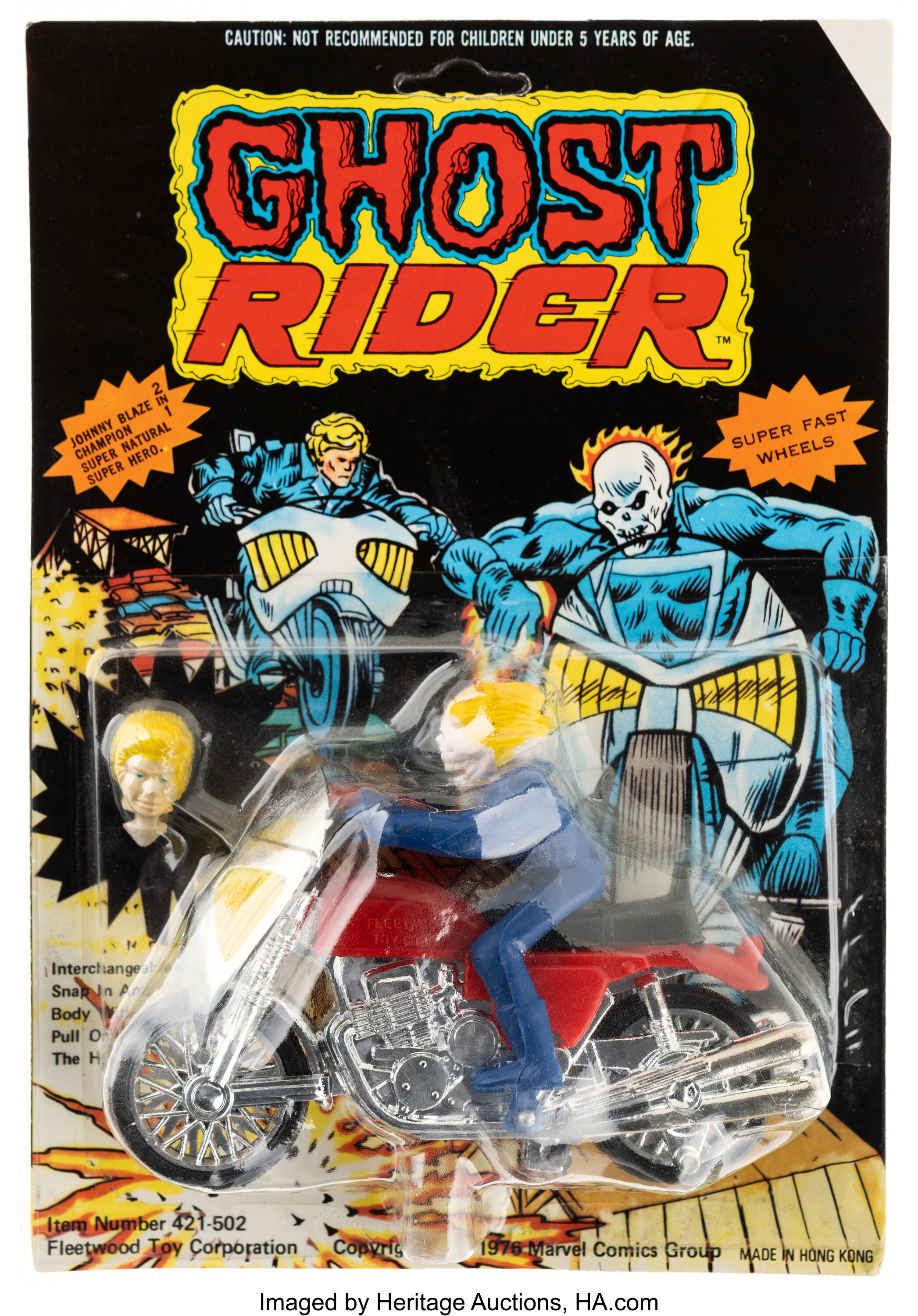 Marvel Ghost Rider Rack Toy (Fleetwood, 1976).... Action Figures | Lot ...